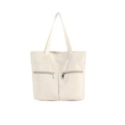 CORIOS Damen Oxford Handtasche Wasserdicht Tragetasche Große Henkeltasche Henkeltaschen mit Mehreren Taschen Leichtgewicht Schultertasche Casual Tote Beutel für Reise Einkauf Büro Weiß von CORIOS