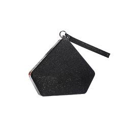 CORIOS Pailletten Clutch Tasche Damen Glitzer Abendtasche Hochzeit Brautbörse Handtasche Glänzend Umhängetasche Elegante Klein Tasche Funkelnd Schultertasche Schwarz von CORIOS