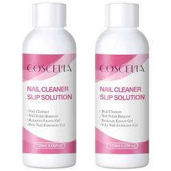 Coscelia Nail Extension Gel Solution 2*120ML, Quick Nagel Slip Solution Liquid, Nagelgel Flüssigkeit Poly Liquid von COSCELIA