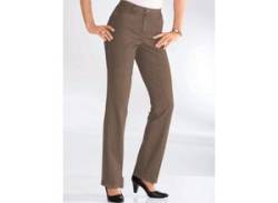 Dehnbund-Jeans COSMA Gr. 40, Normalgrößen, grau (taupe) Damen Jeans von COSMA