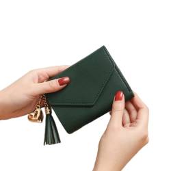 COSSIKA Brieftasche 2023 Kleine Bank Kreditkarte Organizer Halter Dame Geldbörse Kurze Brieftasche für Frauen Brieftasche Kupplung Kleingeld Tasche mit Quasten von COSSIKA