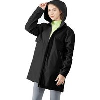 COSTWAY Fahrradjacke Damen Regenjacke mit Kapuze, wasserdicht von COSTWAY