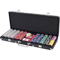 COSTWAY Spielwerkzeug Pokerset, (500-tlg), mit 2 Schlüsseln von COSTWAY