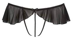 Cottelli Collection Damen Stringa Con Valance Unterrock, Schwarz (Black 002), 36 (Herstellergröße: X-Large) von COTTELLI