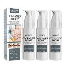 Collagen Boost Anti-Aging Serum, EELHOE Collagen Boost Anti-Falten Serum, Collagen Booster für das Gesicht mit Hyaluronsäure und Vitamin C, Faltenreduzierendes Und Straffendes Hautserum (3 Stück) von COTTNY