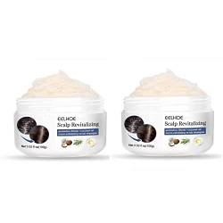 EELHOE Scalp Revitalizing Shampoo, Probiotics Filtrate + Coconut Oil Micro-Exfoliating Shampoo, Scalp Exfoliating Scrub Shampoo, Scalp Scrub Treatment to Soothe a Dry, Flaky, Itchy Scalp (2 Stück) von COTTNY