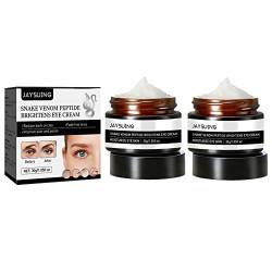 Jaysuing Snake Venom Peptide Brightens Eye Cream, Schlangengift Peptid Augencreme gegen Falten und Augenringe, Anti Falten Augencreme, Reduziert Schwellungen/augenringe/falten (2 Stück) von COTTNY