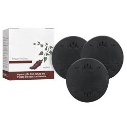 Polygonum Haarseife, 100g Polygonum Multiflorum Shampoo Soap, Schwarzes und Dickes Haar Polygonum Soap Bar, He Shou Wu Shampoo Seife, Fördert das Haarwachstum und verhindert Haarausfall (3 Stück) von COTTNY