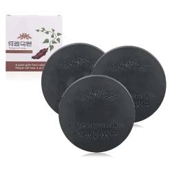 Polygonum Multiflorum Shampoo Soap, Schwarzes und Dickes Haar Polygonum Soap Bar, He Shou Wu Shampoo Seife, Natürliche Polygonum Haarseife, Fördert das Haarwachstum und verhindert Haarausfall (3pcs) von COTTNY