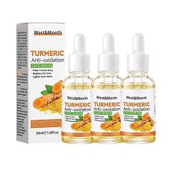 Reveage Kurkuma-Fleckenkorrektur-Serum, Kurkuma Serum Zur Korrektur Dunkler Flecken, Turmeric Dark Spot Corrector Serum, Turmeric Serum gegen Altersflecken, Gesichtsserum für alle Hauttypen (3pcs) von COTTNY