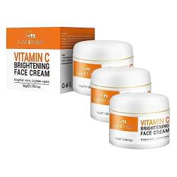 Vitamin C Brightening Face Cream, Vitamin C Gesichtscreme gegen dunkle Flecken, Whitening Cream, Aufhellende Creme, Feuchtigkeitspflege und Aufhellung für das Gesicht, 50g (3 Stück) von COTTNY