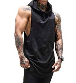 COWBI Mix Herren Tanktop Basic Unifarben Tank Top Tankshirt T-Shirt Unterhemden Ärmellos Muskelshirt Sport von COWBI