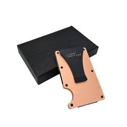 COWstyle Slim Wallet mit RFID-Schutz personalisierbar mit Gravur Mini Geldbörse Herren Damen Kartenetui Kreditkartenetui Portmonee Geldbeutel Portemonnaie klein (mit Gravur, Beige) von COWstyle