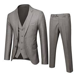 Anzug Herren Slim Fit 3 Teilig Anzüge Herrenanzug Sakko Herrenanzug 3-teiliger Anzug Slim Fit Sakko Business Hochzeitanzug Anzüge Sakko Party Jacke Weste & Hose Bademantel für Hochzeit Business von COZYDAY