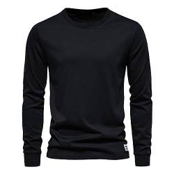 Herren Langarmshirt Herren Langarm Crewneck T-Shirt Herren Long-Sleeve Tee T-Shirt Herren Funktionsshirt Laufshirts Atmungsaktiv Langarm Sportshirt Gym Running Top Outdoor Workout Fitness Oberteil von COZYDAY