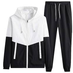 Langarm Hoody Trainingsanzug Herren Sportbekleidung Lauftrainingsanzug Herren Jogginganzug Trainingsanzug Sportanzug Atmungsaktives Sporttraining Fitness Trainingsanzug Jogginghose Jogginganzug von COZYDAY