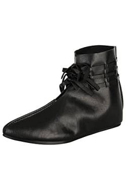 CP Abenteuer Früh/Hochmittelalter Halbstiefel mit 3 Schnüren Mittelalterschuhe LARP (eu_Footwear_Size_System, Adult, Numeric, medium, Numeric_41) von CP Abenteuer