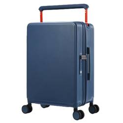 CPARTS Großer Trolley-Koffer, stilvoller Verstellbarer Trolley-Koffer, 20-Zoll-Kabinenkoffer für Freizeitreisen (Blue) von CPARTS