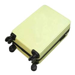 CPARTS Gut aussehender Koffer, bedruckter Koffer, Cartoon-Passwort-Box, 20-Zoll-Kabinenkoffer, geeignet für Schulausflüge (Cheese Yellow 18 inc) von CPARTS