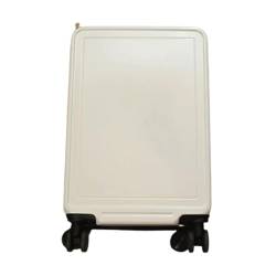 CPARTS Gut aussehender Koffer, bedruckter Koffer, Cartoon-Passwort-Box, 20-Zoll-Kabinenkoffer, geeignet für Schulausflüge (Milk White 18 inc) von CPARTS