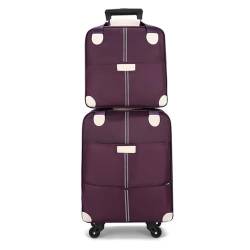 CPARTS Trolley-Reisetasche, leichtes und arbeitssparendes Gepäck, Gepäcktasche mit großem Fassungsvermögen und Rollen, geeignet für Männer und Frauen (Purple) von CPARTS
