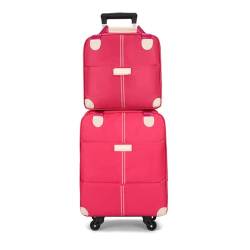 CPARTS Trolley-Reisetasche, leichtes und arbeitssparendes Gepäck, Gepäcktasche mit großem Fassungsvermögen und Rollen, geeignet für Männer und Frauen (pink) von CPARTS