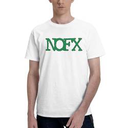 N*o*f*x Herren-T-Shirt, Baumwolle, kurzärmelig, Rundhalsausschnitt, weiches T-Shirt für Männer, Fans, Geschenke, Merch, Kleidung, Neuheit Tops, weiß, M von CPARTS