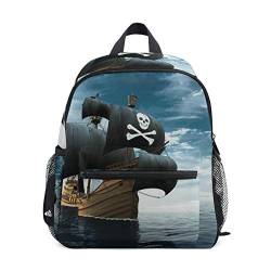 CPYang Kinder-Rucksack Ocean Piraten Schiff Schultasche Kindergarten Kleinkind Vorschulrucksack für Jungen Mädchen Kinder von CPYang