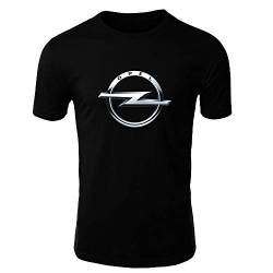OPEL Short Sleeves Tshirt | car | Fun | Gift | Herren | Best | Print | Men | Geschenk | Rundhals | Sommer (5XL, Black) von CPrint