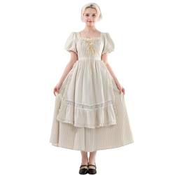 CR ROLECOS Damen Mittelalter Kleid Damen Gothic Kleid Damen Kleider Mittelalterliches Kostüm Viktorianischen Königin Kleid XXL von CR ROLECOS