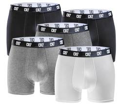 CR7 - 5er Pack Boxershorts Trunk Herren - by Cristiano Ronaldo - CR7-Mix - Gr. M von CR7