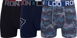 CR7 Cristiano Ronaldo Jungen Cotton Trunks Badehose, Mehrfarbig, 7-9 Jahre von CR7