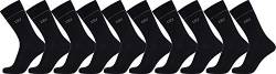 CR7 Herren 10-Pack Men's Socken, Power Black, 40-46 von CR7