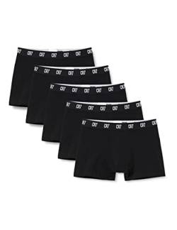 CR7 Herren Cotton Trunk Boxershorts, 5er Pack, Black, L von CR7