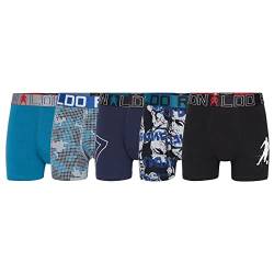 CR7 Jungen 5-Pack Boy's Cotton Trunk Badehose, Mehrfarbig, 13-15Y von CR7