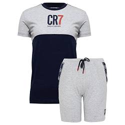 CR7 Jungen Boy's Short Sleeve Pyjama Set Pyjamaset, Navy, 6 Jahre von CR7