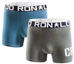 CR7 Ronaldo Jungen Boxershort 2er-Pack (Doppelpack) - CR7 Ronaldo-Mix Gr. 7-9 von CR7