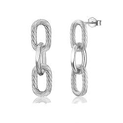 Ohrringe Silber Hängend Damen Ohrstecker 925 Silber Oval Anhänger Ohrringe Schmuck für Frauen Herren Mädchen von CRASLYMO