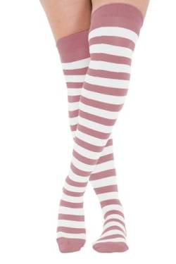 OTK Damen Socken elastisch rosa & weiß Größe 4-6 von CRAZY CHICK