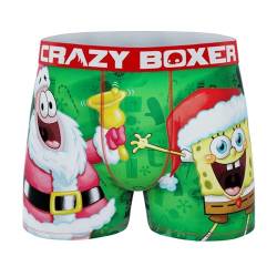 CRAZYBOXER Spongebob Herren Boxershorts Krabs, Spongebobholidays, Large von CRAZYBOXER