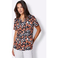 Witt Damen Lyocell-Bluse, papaya-ecru von CREATION L PREMIUM