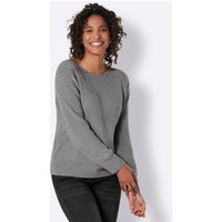 Witt Damen Merino-Seiden-Pullover, steingrau-meliert von CREATION L PREMIUM