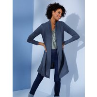 Witt Weiden Damen Seiden-Kaschmir-Strickjacke jeansblau von CREATION L PREMIUM