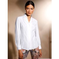 Witt Damen Viskose-Seiden-Bluse, weiß von CREATION L PREMIUM