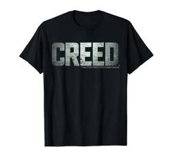 Creed Distressed Silver Movie Logo T-Shirt von CREED