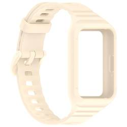 CRGANGZY Smartwatch-Armband mit Hülle, Schnellverschluss, Silikon-Designer-Band, weiches Ersatz-Uhrenarmband for Fit3, Band-Zubehör (F) von CRGANGZY