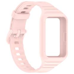 CRGANGZY Smartwatch-Armband mit Hülle, Schnellverschluss, Silikon-Designer-Band, weiches Ersatz-Uhrenarmband for Fit3, Band-Zubehör (G) von CRGANGZY