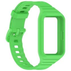 CRGANGZY Smartwatch-Armband mit Hülle, Schnellverschluss, Silikon-Designer-Band, weiches Ersatz-Uhrenarmband for Fit3 Band-Zubehör (K) von CRGANGZY