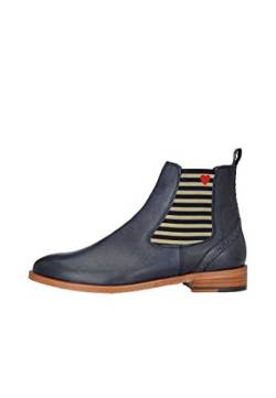 CRICKIT® Chelsea Boot Damen SUVI | Klassischer Chelsea Boot mit Streifen und Herzchen für Damen aus 100% Leder | Herz mit Streifen von CRICKIT