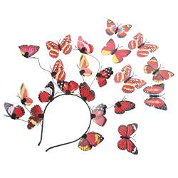 CRILSTYLEO 1 Set Schmetterlings Stirnband Schmetterlings Zubehör Für Frauen Tee Party Kopfbedeckungen Haarspangen Tee Party Stirnband Schmetterlings Fascinator Stirnband Frauen von CRILSTYLEO